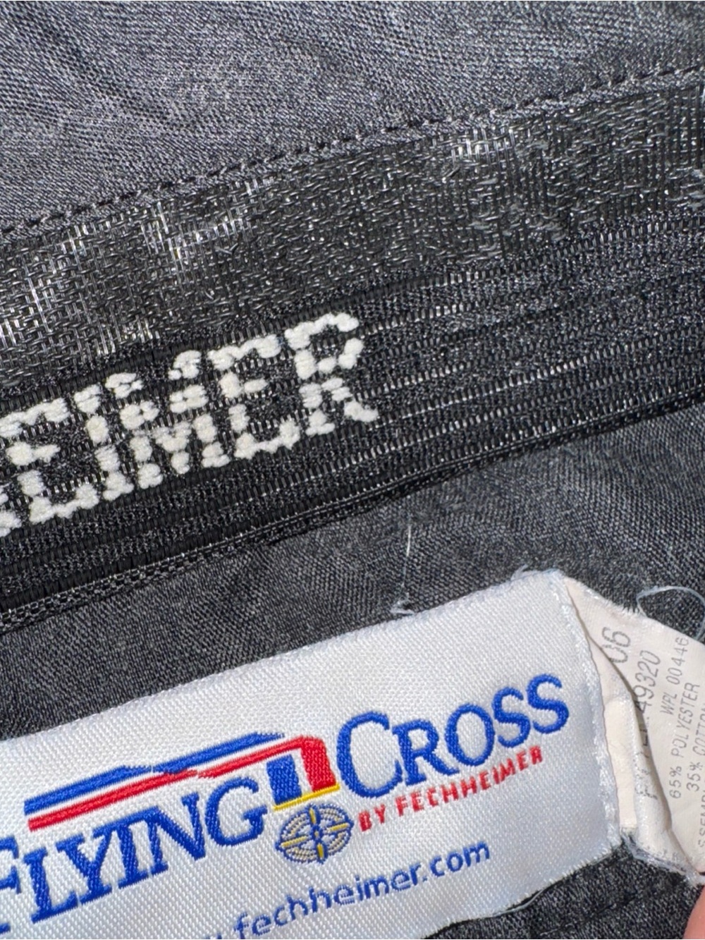 Flying Cross Uniform Dress Pants sz. 37 Regular USA Navy Cotton Unhemmed Cargo